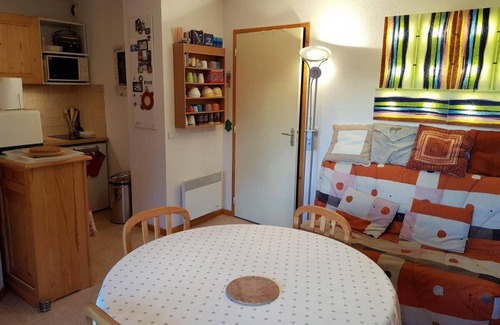 La Joue du Loup Apartamento | 50m del centro estación, 2.o piso, vista pistas, balcón, tv, local para esquís, 36m²