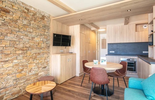Doucy-Combelouviere Apartamento | 50m del centro estación, terraza, parking, tv, local para esquís, 23m², Valmorel