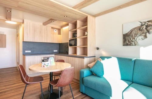 Doucy-Combelouviere Apartamento | 50m del centro estación, terraza, parking, tv, local para esquís, 23m², Valmorel