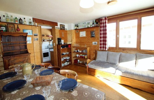 Les Almes Apartamento | 200m del centro estación, vista montaña, terraza, tv, local para esquís, 70m², Tignes
