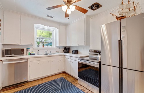 Folly Beach Cabaña | 208 W Ashley - Under the Palms - Central Location - Pets Considered