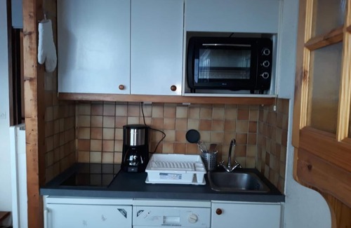 Plagne Villages Apartamento | Centro estación, 4.o piso, vista pistas, tv, local para esquís, 42m², La Plagne