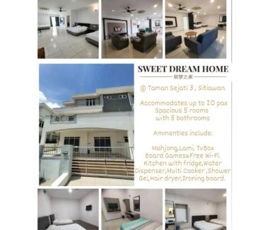 Taman Sejati Apartamento | 20Pax 3-Storey SemiD 5Room&5Bathroom Sweet Dream Home Sitiawan
