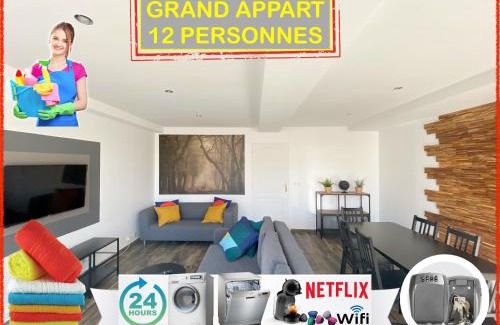 Cret de Roc Apartamento | 22 CHIC & COSY GRAND APPART 92m2 PARKING GRATUIT HYPERCENTRE NETFLIX