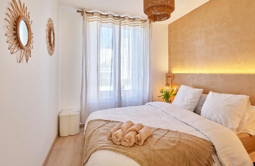 Colmar Apartamento | 2BR Apartment near Colmar Centre - Boho Style, Hidden Room, Free Parking
