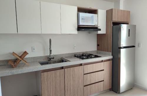 Tabuleiro dos Oliveiras Apartamento | Depto 2 dorm., parrilla y vista 550m playa OMC1303