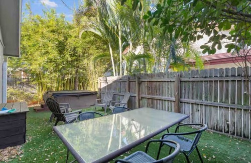 East Boca Raton Casa | 2BR - Hot Tub W/Peaceful Backyard 1 Mi to Beach