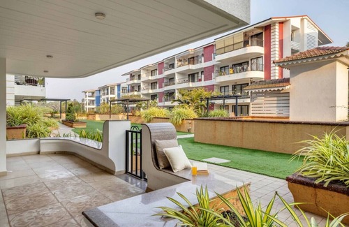 Saunta Vaddo Apartamento | 2BR w Pool Sauna 2km to Baga Calangute Beach