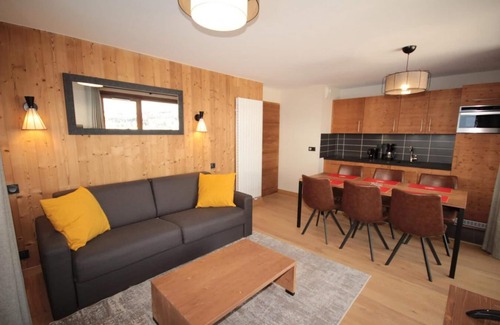 Les Saisies Apartamento | 250m de los comercios, 2.o piso, balcón, parking, tv, 59m², Les Saisies