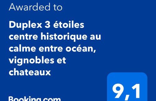 Saint-Michel Apartamento | 3 étoiles tout confort centre historique au calme entre océan, vignobles et chateaux