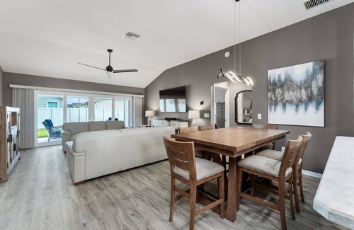 Wildwood Casa | 3 Bed 2 Bathroom Home in DeLuna with golf cart.