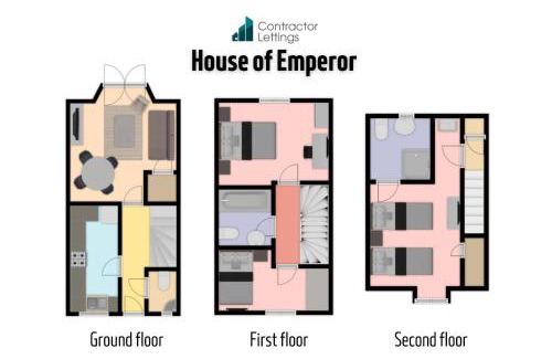 Peterborough Casa | 3 Bedroom Contractor House By Your Lettings Short Lets & Serviced Accommodation Peterborough With Free WiFi and Parking