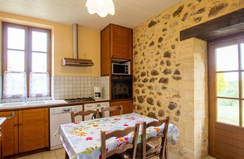 Domme Cabaña | Casa de 3 habitaciones con jardín en Domme
