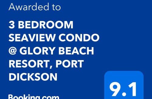 Taman Tanjung Apartamento | 3 BEDROOM SEAVIEW CONDO @ GLORY BEACH RESORT, PORT DICKSON