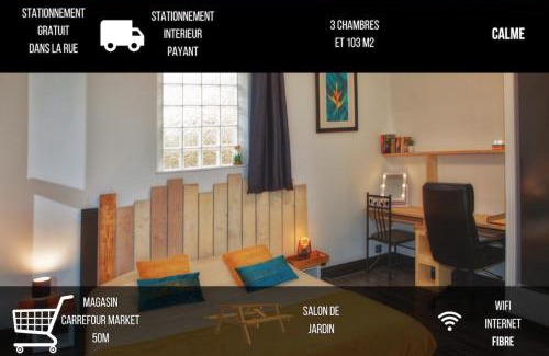 Chalons-en-Champagne Apartamento | 3 bedrooms and the Moon Terrace 103m2 of charm