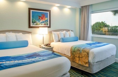 St. Pete Beach Hotel | 3 Deluxe Rooms w/ 2 Double Beds at RumFish Beach, Steps from White Sand Beaches