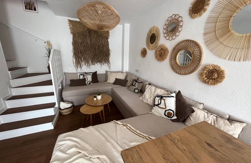 La Mata Casa | 3-level family bungalow in La Mata: 2-min walk to beach; terrace w/ sea views
