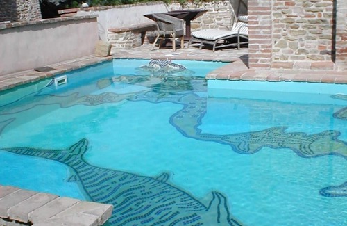 Piandimeleto Casa | 3 casas de piedra, con piscina, en una ubicación única - Ampliación de 8P casa (6E + 2K)