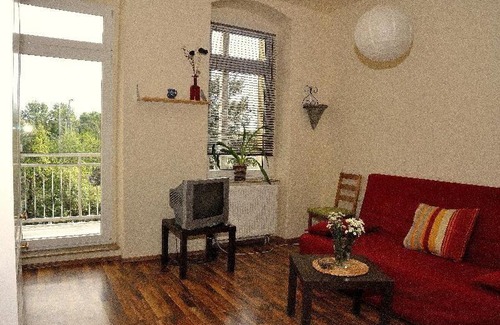 Innere Neustadt Apartamento | 3-Raum-Fewo-Dresden-Zentrum-Balkon-Blick-auf-Altstadt-L10
