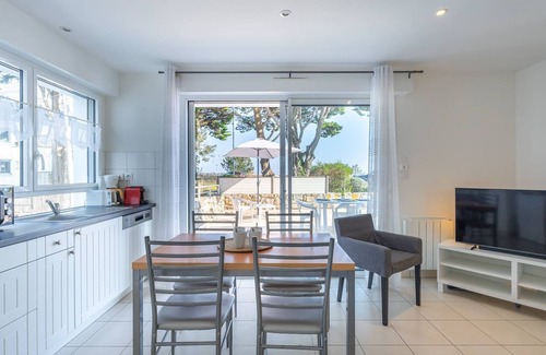 La Trinite-sur-Mer Apartamento | Apartamento 3 piezas en La Trinité/Mer con terraza vista al mar