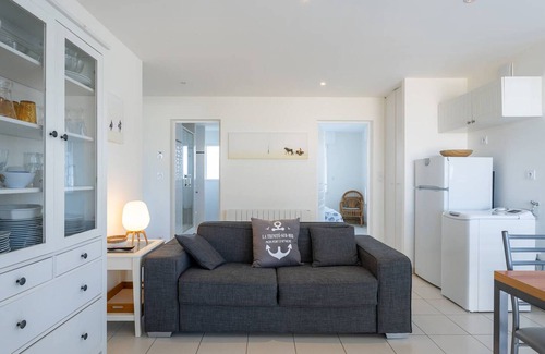 La Trinite-sur-Mer Apartamento | Apartamento 3 piezas en La Trinité/Mer con terraza vista al mar