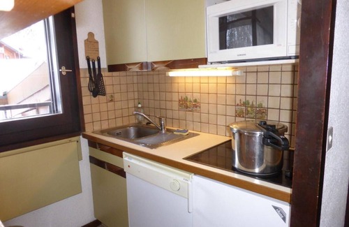 Les Contamines-Montjoie Apartamento | 1.o piso, vista piscina, piscina, balcón, parking, tv, local para esquís, 42m²