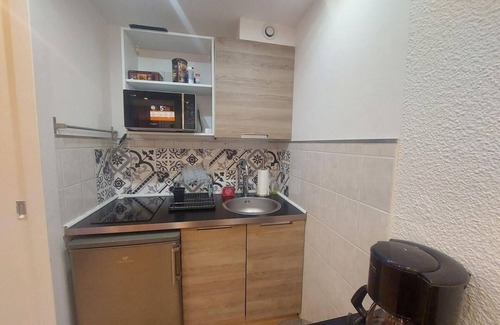 Mont-de-Lans Apartamento | A 300m de las pistas de esquí, 3.o piso, balcón, tv, local para esquís, 22m², Les 2 Alpes