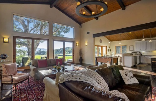 Solvang Casa | 31 Day Gated Solvang Custom Craftsman Home w/ Pickleball, Pool, Spa & Bocce Ball