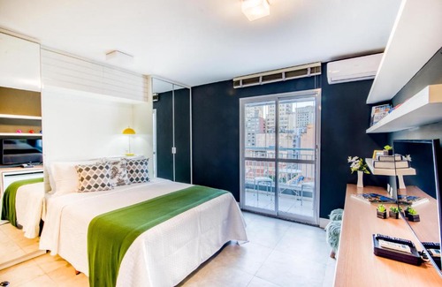 Vila Buarque Apartamento | 360 Suítes Vibe República - Apartamentos mobiliados