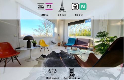 Meudon Apartamento | 360 : Superbe maison, rooftop, vue Tour Eiffel, T2
