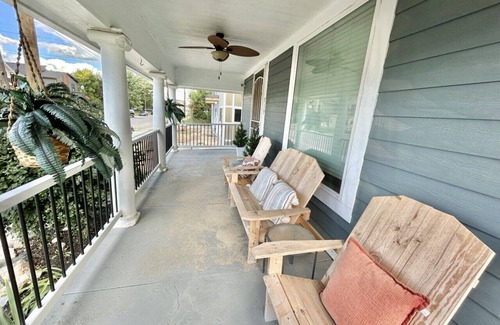 Kennedy King Casa | 3BR Downtown Home w/King Bed, Porch, Firepit,Grill