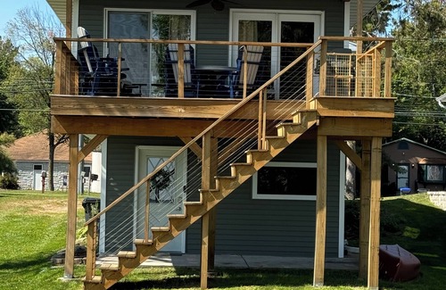 Shawano Cabaña | 3BR family friendly cottage on Shawano Lake with water access
