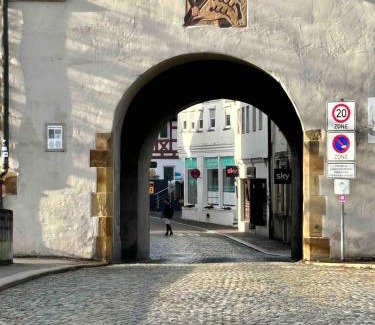 Waiblingen Casa | 3D Smart TV, Zimmer mit Babybett und Arbeitsplatz im Stadtzentrum