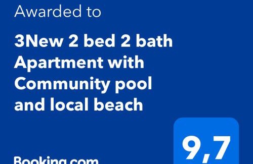 El Faro Apartamento | 3New 2 bed 2 bath Apartment with Community pool and local beach