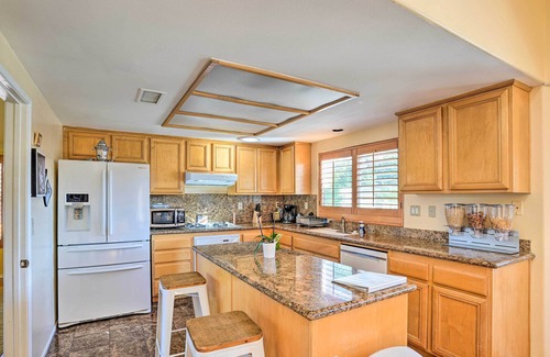 Indio Cabaña | 4 Mi to Coachella: Indio Home w/ Pool & Patio!