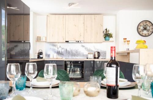 Leinfelden-Echterdingen Apartamento | 4-Zimmer-Apartment - Messe - Airport - Tiefgarage - 3-Schlafzimmer - Küche