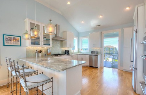 Caswell Beach Casa | 4BR/3.5BA House, 2nd Row with Water Views, Dog Friendly, Sleeps 11