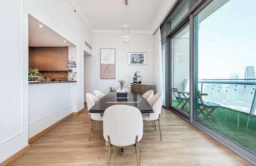 Downtown Dubai Apartamento | 4BR High-Rise Burj & Fountain View