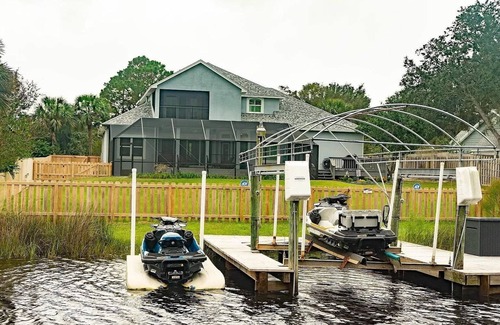 Indian Bayou Casa | 5 bedroom home with heated pool! Private fishing dock, boat dock, close to Gulf!