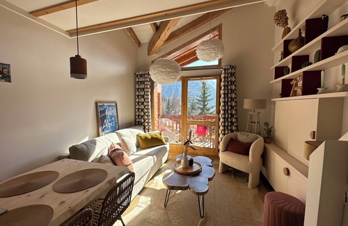 Vallandry Apartamento | 50 m² apartment Peisey Valandry - Les Arcs - Paradiski at the foot of the slopes