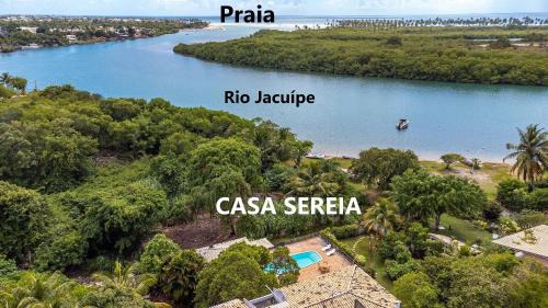 Barra do Jacuipe Casa | 500m da praia Natureza 4 suítes Sinuca Condomínio
