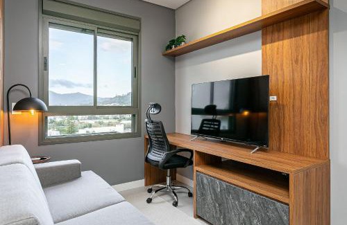 Carvoeira Apartamento | 500m da UFSC | Smart TV de 50" #CARV03