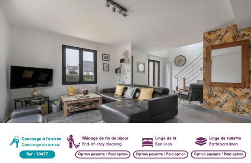 Saint-Gildas-de-Rhuys Casa | 500m des plages - Vacances à 6 autour du Golfe