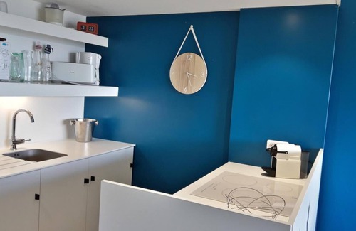 Arc-1800 Apartamento | A 50m de las pistas de esquí, 8.o piso, balcón, chimenea o estufa a leña, tv, 54m², Les Arcs