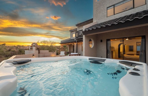 Cimarron Foothills Estates Casa | Spacious 6BR Desert Retreat with Pool, Spa & Views