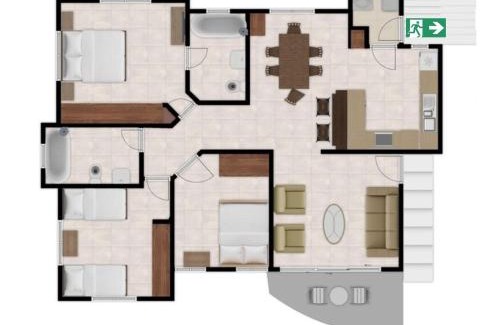 Guaricano Apartamento | 5DR Cozy 3-Bedroom Apartment Santo Domingo
