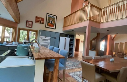 Marengo Casa | 6 bd Country Estate on 28 Acres near Lk Geneva w/ Ponds, Trails, Fenced Dog-park