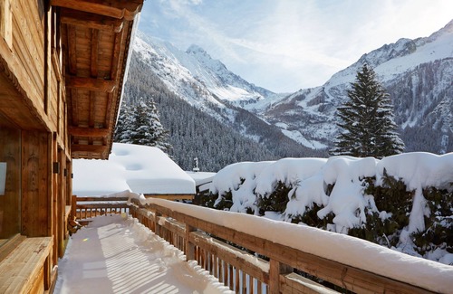 Argentiere Chalet De Esquí | Chalet de lujo de 6 dormitorios - cine, sauna, jacuzzi, chimenea, vistas increíbles,
