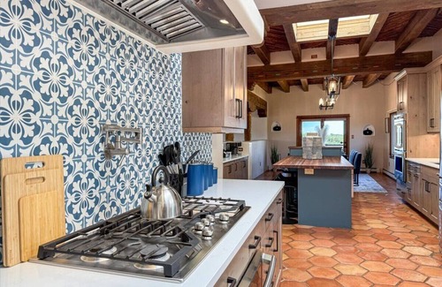 Santa Fe Casa | 6-Bedroom Santa Fe Adobe Estate with Indoor Pool, Pickleball, Horses and Privacy