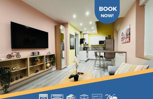 Mont d'Arene Apartamento | 70m2 climatisé - Parking privé - Terrasse - 2 chambres - Lycée Roosevelt - Reims Arena